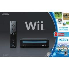 Nintendo Wii Sports & Wii Sports Resort Black Console